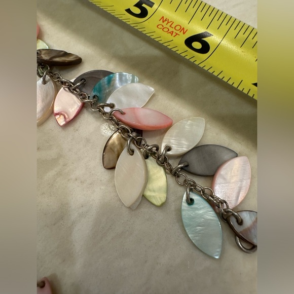 Like new MOP bead charm set (earrings/necklace/bracelet) pastels EXEX - Picture 5 of 8